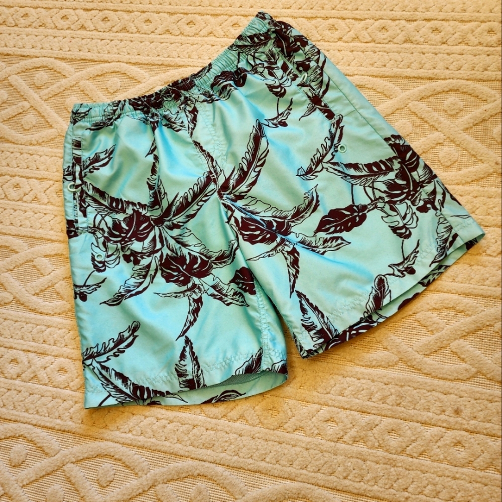 M Tropical Print Swim Shorts